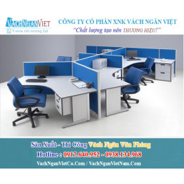 Vách ngăn văn phòng bằng nỉ hệ 50mm